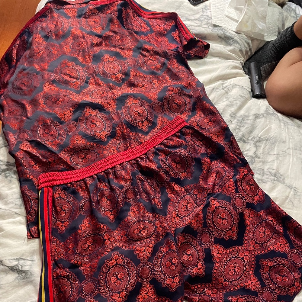 Gucci Bowling Shirt and Shorts Set Mens Size 52 Italy